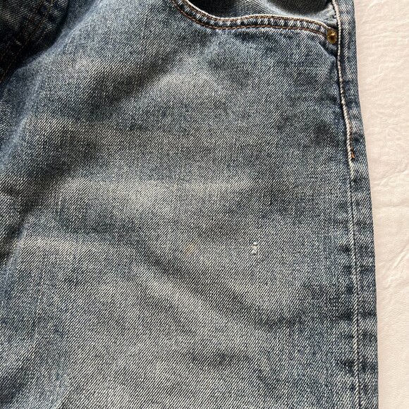 Diesel jeans straight leg size 38 38x30 button fly distressed denim 100% cotton - Picture 3 of 6